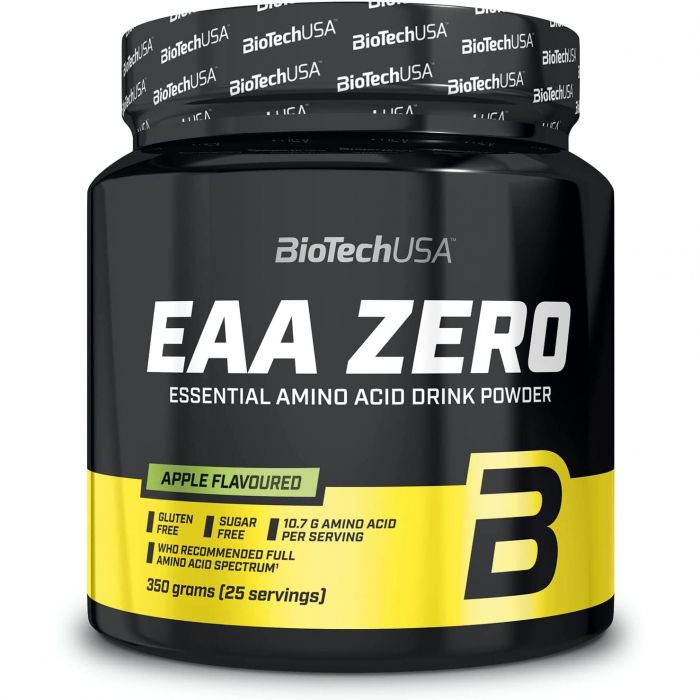 BioTechUSA EAA Zero Aromatisiertes Getränkepulver zur Nahrungsergänzung mit essentiellen Aminosäuren 350 g, Apfel (1 x 350g)