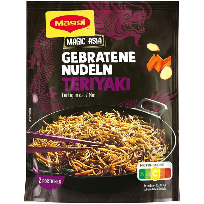 MAGGI Magic Asia Gebratene Nudeln Teriyaki (Teriyaki 11 x 126g)