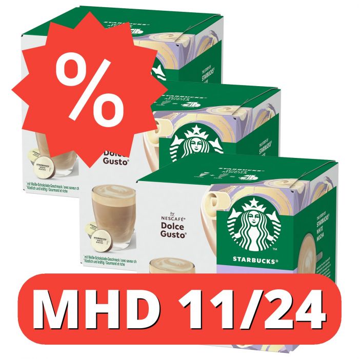 Starbucks White Mocha für NESCAFÉ Dolce Gusto (3 x 12 Kapseln) [MHD 11/24]