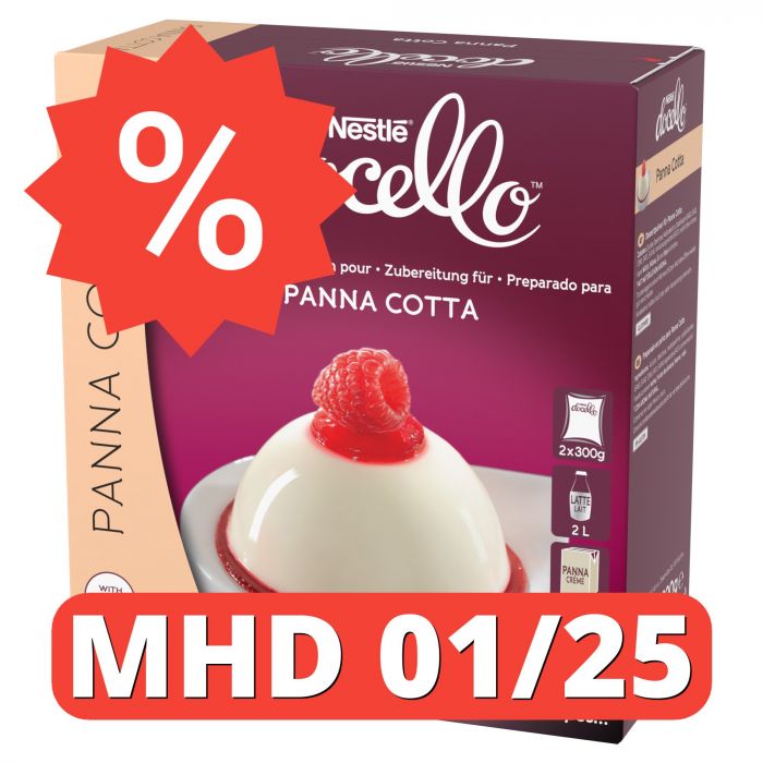 NESTLÉ DOCELLO Dessertpulver für Panna Cotta (1 x 2 x 300g) [MHD 01/25]