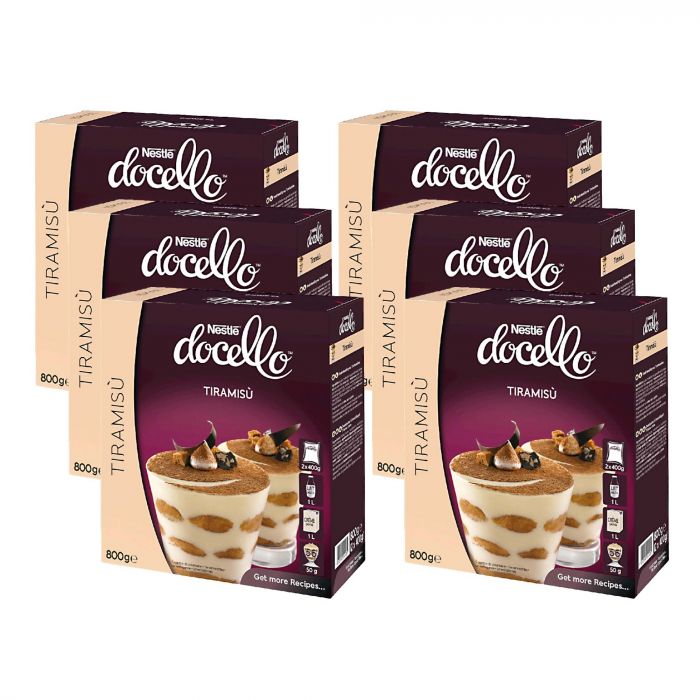 NESTLÉ DOCELLO Dessertpulver für Tiramisu-Creme (6 x 2 x 400g)