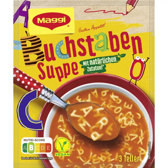 MAGGI Guten Appetit! Buchstaben Tomatensuppe (1 x 70g)