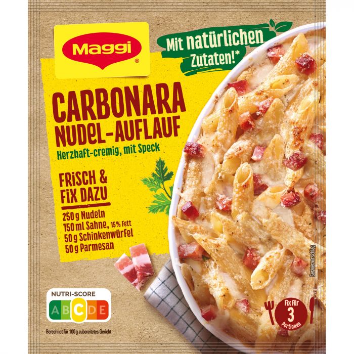 MAGGI Fix Carbonara Nudel-Auflauf (20 x 37g)