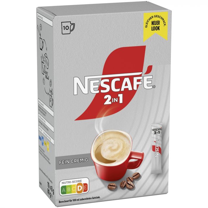 NESCAFÉ 2in1 Getränkepulver-Sticks (1 x 10 x 8g)