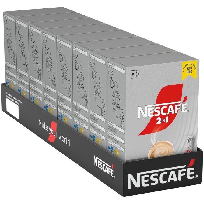 NESCAFÉ 2in1 Sticks löslicher Kaffee (8 x 10 x 8g)