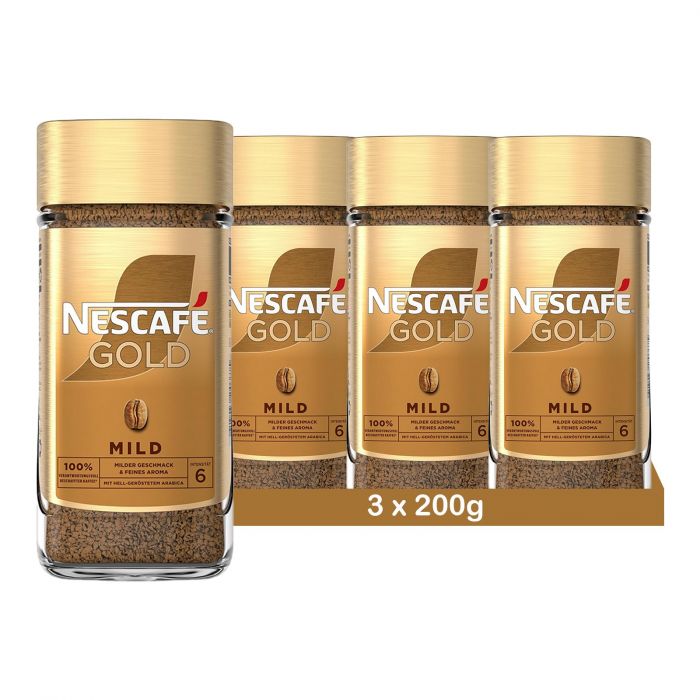 NESCAFÉ Gold Mild, löslicher Bohnenkaffee (3 x 200g)