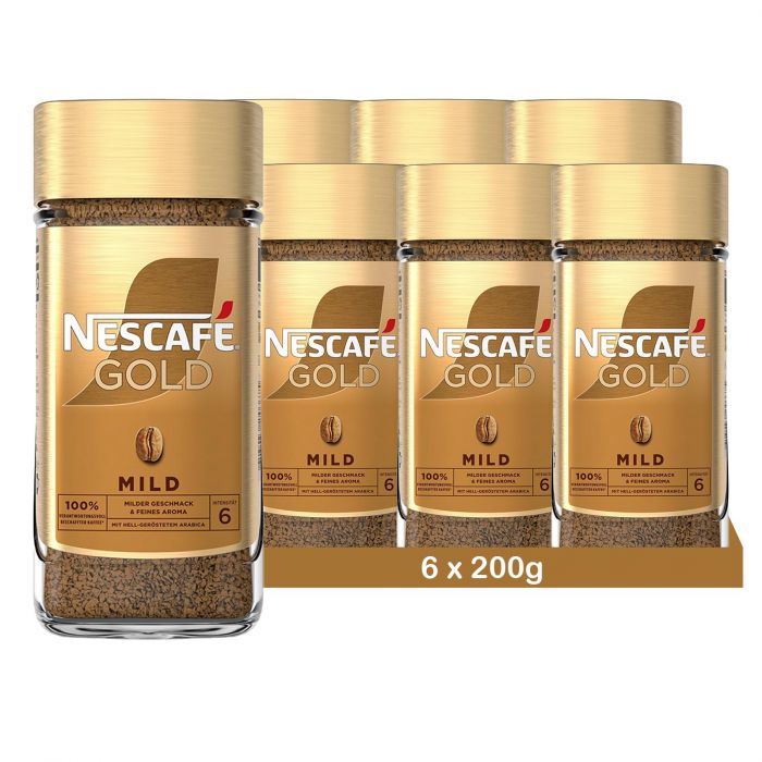 NESCAFÉ Gold Mild, löslicher Bohnenkaffee (6 x 200g)