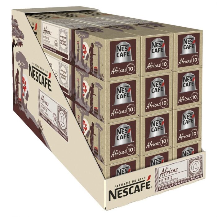 NESCAFÉ Farmers Origins Africas Ristretto für Nespresso (12 x 10 Kapseln)