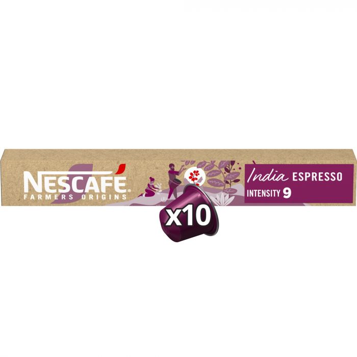 NESCAFÉ Farmers Origins India Espresso für Nespresso (1 x 10 Kapseln)