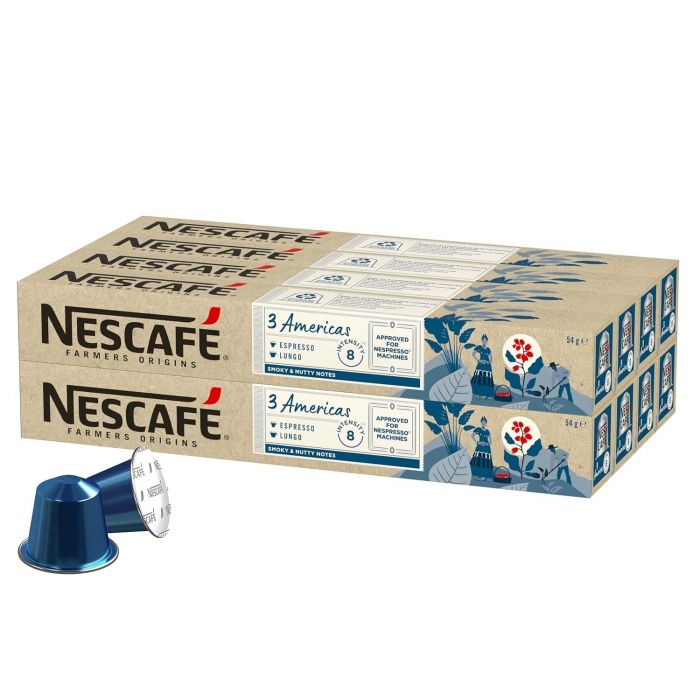 NESCAFÉ Farmers Origins 3 Americas Lungo für Nespresso (8 x 10 Kapseln)