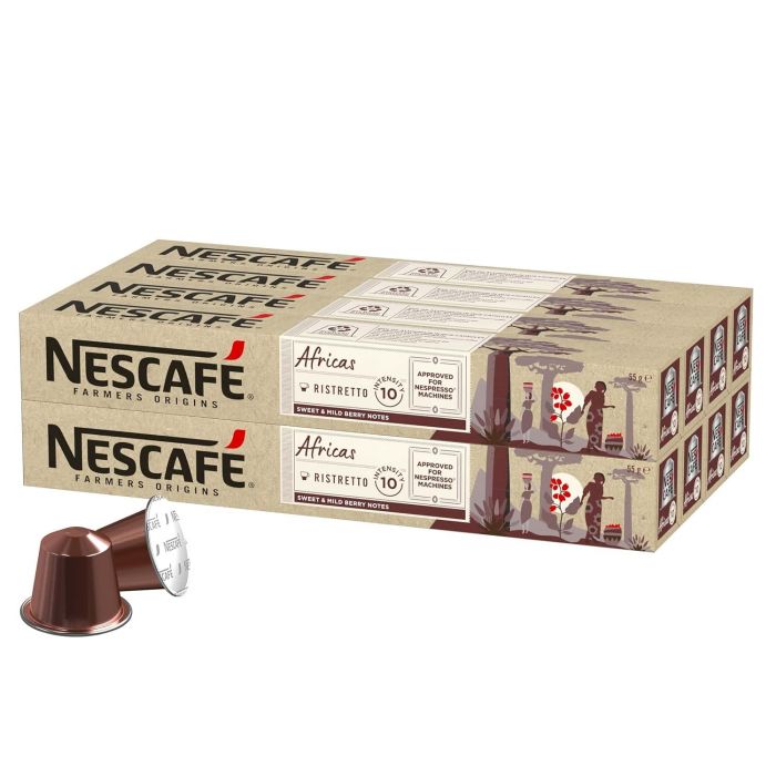 NESCAFÉ Farmers Origins Africas Ristretto für Nespresso (8 x 10 Kapseln)