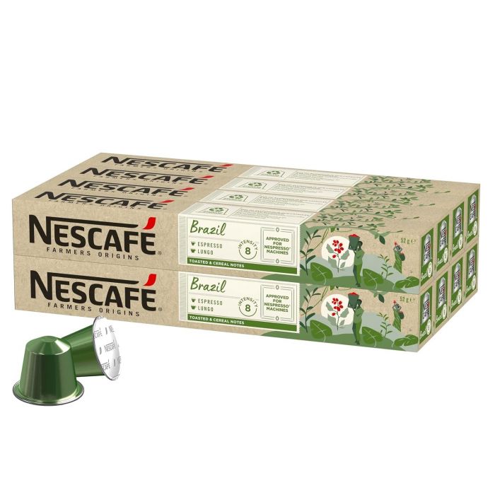 NESCAFÉ Farmers Origins Brazil Lungo für Nespresso (8 x 10 Kapseln)