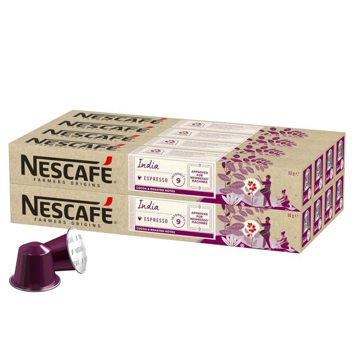 NESCAFÉ Farmers Origins India Espresso für Nespresso (8 x 10 Kapseln)