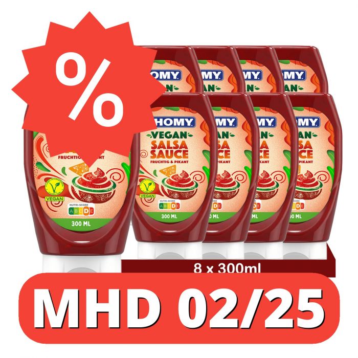 THOMY Vegane Salsa Sauce | leckere Grill- und Burgersauce | perfekt zum Dippen und würzen (8er Pack (8 x 300ml)) [MHD 02/25]