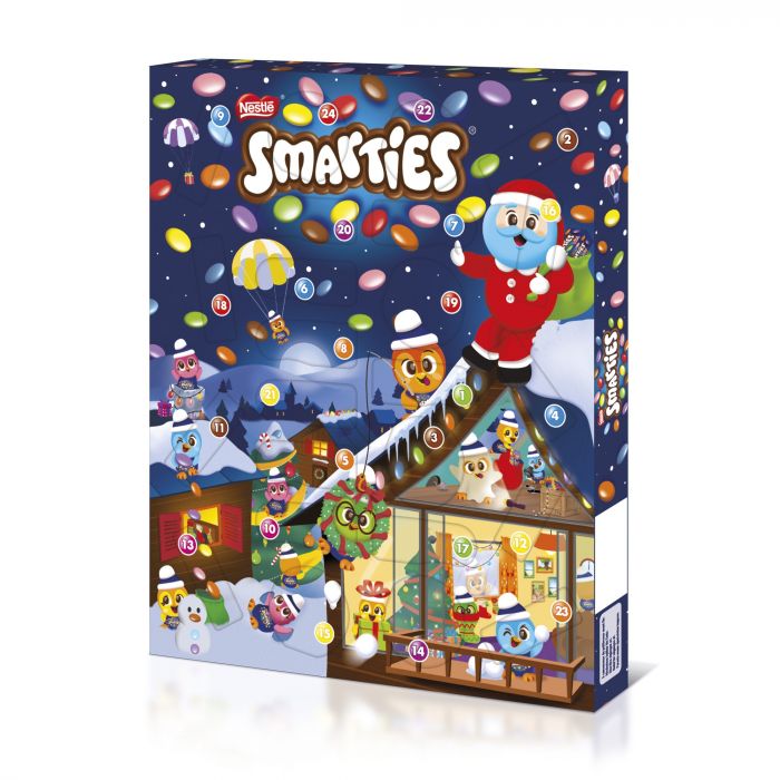 NESTLÉ SMARTIES Adventkalender, Weihnachtskalender (1 Stück (335g))