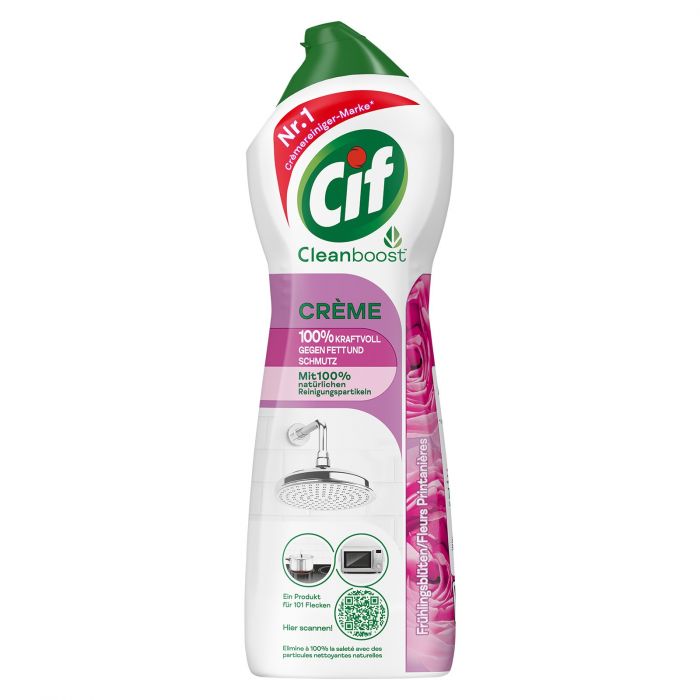 Cif Crème Scheuermilch Reiniger Frühlingsblüte (750ml) (1 x 750ml)