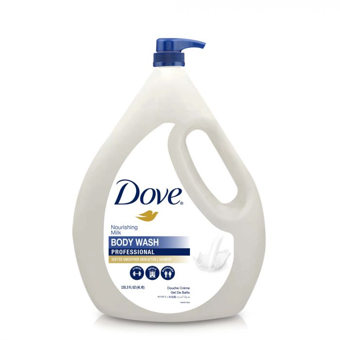 Dove Pro Nourishing Bodymilk | Creme Dusche | Reichhaltige Pflege für angenehm weiche Haut | Bigpack (1 x 4L)