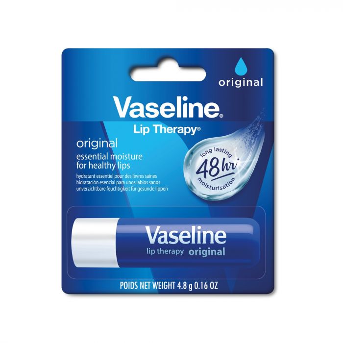 Vaseline Lip Therapy das Original, Pflegender Lippenbalsam, Lippenstift mit Vitamin E und Vaselinegel (Original 1er)