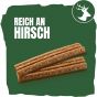 AdVENTuROS Strips Hundeleckerli fettarm, mit Hirschgeschmack 90g Beutel (6er Pack (6 x 90g))