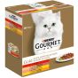 PURINA GOURMET Gold Zarte Häppchen in Sauce Katzenfutter nass, Sorten-Mix 8er Pack (12 x 8 x 85 g)