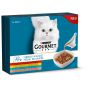 GOURMET Perle Genuss in Sauce Katzenfutter nass, Sorten-Mix 8er Pack à 85g Dose (1er Pack (8 x 85g))